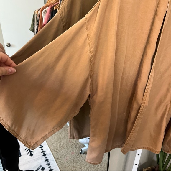✨ Old Navy Camel Brown Draped Kimono Cardigan XL | Lightweight Layering Piece - Picture 4 of 5